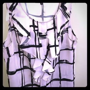 Alex Marie Ruffle Front Blouse